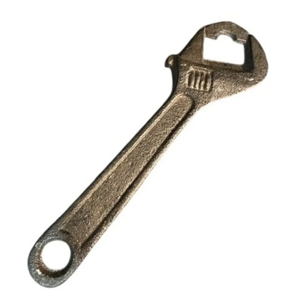 Vintage Style Cast Iron Wrench Bottle‎ Opener Industrial Mechanic Bar Tool 7.5